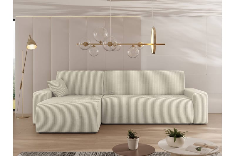 Barile sohva divaanilla, 3-ist. - Beige - Huonekalut - Sohva - Divaanisohva - 3 istuttava sohva divaanilla