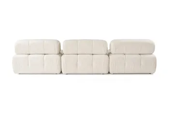 Belgin Kupliva Divaanisohva 3-istuttava 315 cm - Vaaleabeige - Huonekalut - Sohva - Moduulisohva - Moduulisohvakokonaisuus