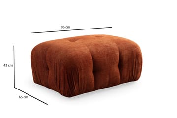 Belgin Sohva divaanilla 3-istuttava - Oranssi - Huonekalut - Sohva - Moduulisohva - Moduulisohvakokonaisuus