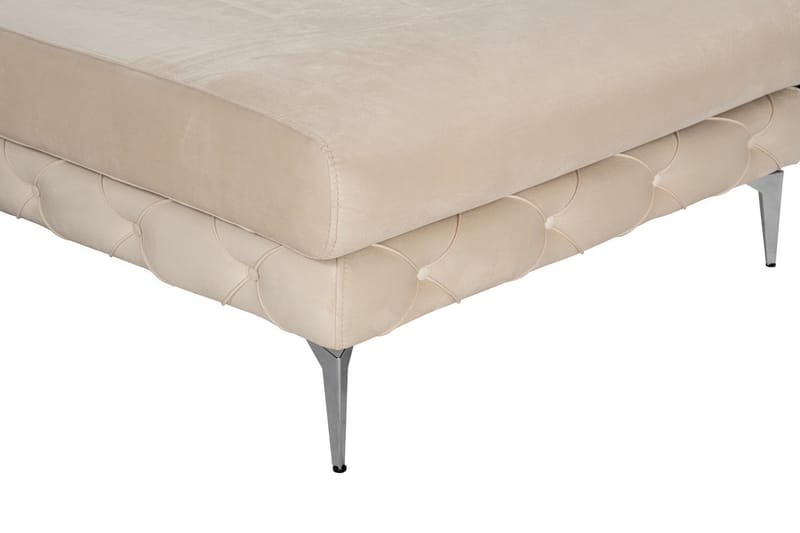Canunda 3-istuttava Sohva Oikealla Divaanilla - Beige - Huonekalut - Sohva - Divaanisohva - 3 istuttava sohva divaanilla