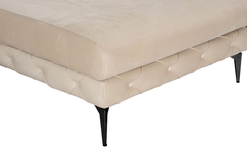 Canunda 3-istuttava Sohva Oikealla Divaanilla - Beige - Huonekalut - Sohva - Divaanisohva - 3 istuttava sohva divaanilla