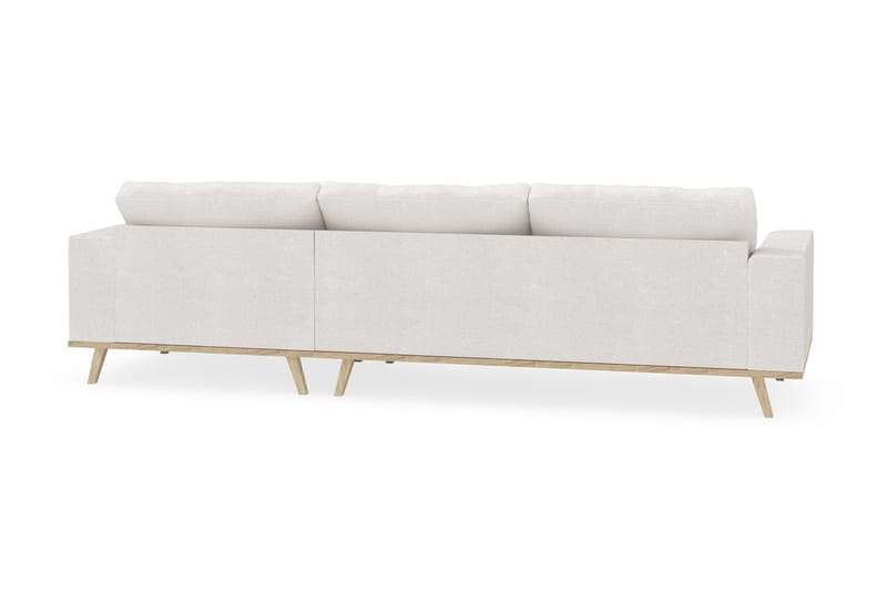 Copenhagen 4-istuttava Oikeakätinen L-muotoinen Divaanisohva Bouclélla - Valkoinen - Huonekalut - Sohva - Divaanisohva