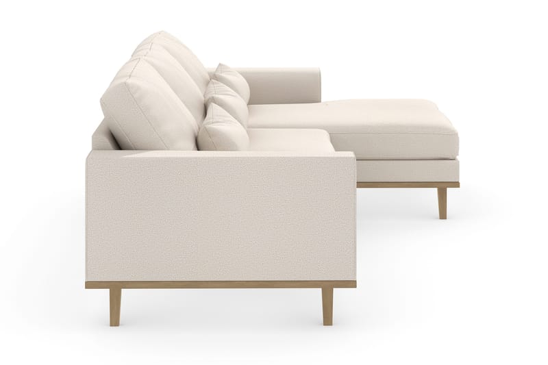Copenhagen 4-istuttava Oikeakätinen L-muotoinen Divaanisohva Kankaalla - Beige - Huonekalut - Sohva - Divaanisohva