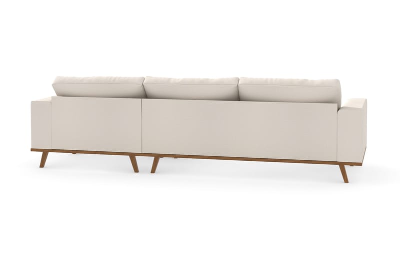 Copenhagen 4-istuttava Oikeakätinen L-muotoinen Divaanisohva Kankaalla - Beige - Huonekalut - Sohva - Divaanisohva