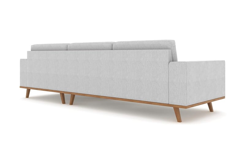 Copenhagen 4-istuttava Oikeakätinen L-muotoinen Divaanisohva Kankaalla - Harmaa - Huonekalut - Sohva - Divaanisohva