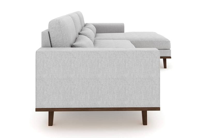 Copenhagen 4-istuttava Oikeakätinen L-muotoinen Divaanisohva Kankaalla - Harmaa - Huonekalut - Sohva - Divaanisohva