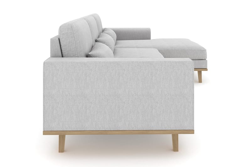 Copenhagen 4-istuttava Oikeakätinen L-muotoinen Divaanisohva Kankaalla - Harmaa - Huonekalut - Sohva - Divaanisohva