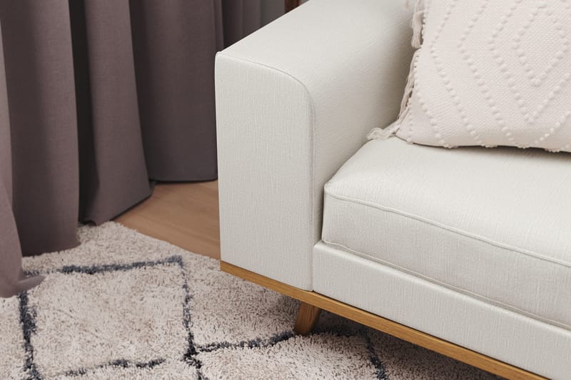 Copenhagen 4-istuttava Oikeakätinen L-muotoinen Divaanisohva Kankaalla - Vaaleanharmaa - Huonekalut - Sohva - Divaanisohva