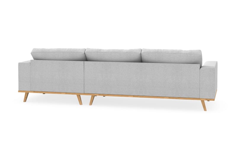 Copenhagen 4-istuttava Oikeakätinen L-muotoinen Divaanisohva Kankaalla - Vaaleanharmaa - Huonekalut - Sohva - Divaanisohva