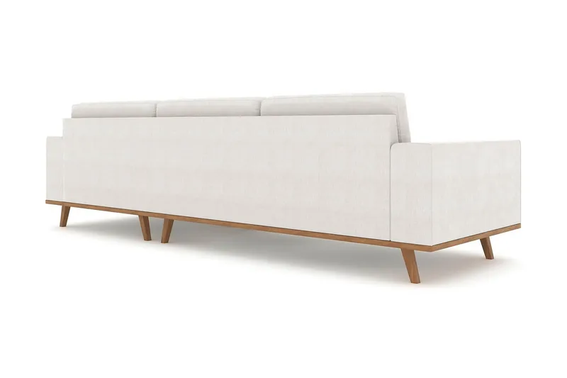 Copenhagen 4-istuttava Oikeakätinen L-muotoinen Divaanisohva Kankaalla - Vaaleanharmaa - Huonekalut - Sohva - Divaanisohva