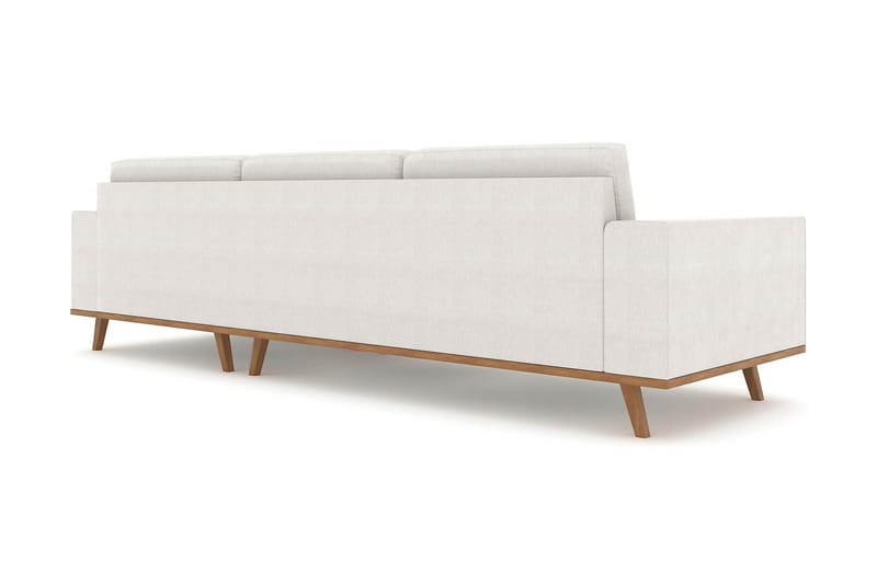 Copenhagen 4-istuttava Oikeakätinen L-muotoinen Divaanisohva Kankaalla - Vaaleanharmaa - Huonekalut - Sohva - Divaanisohva