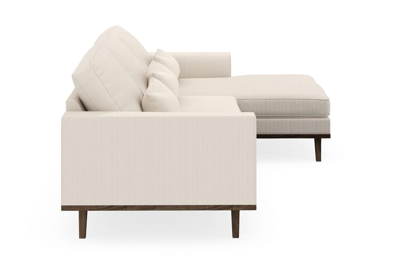 Copenhagen 4-istuttava Oikeakätinen L-muotoinen Divaanisohva Manchester-kankaalla - Beige - Huonekalut - Sohva - Divaanisohva