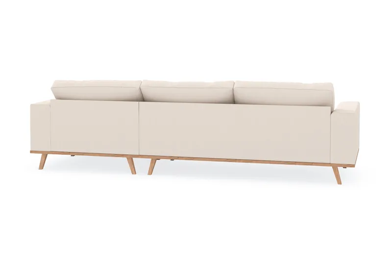 Copenhagen 4-istuttava Oikeakätinen L-muotoinen Divaanisohva Manchester-kankaalla - Beige - Huonekalut - Sohva - Divaanisohva
