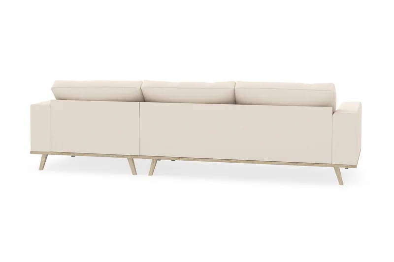 Copenhagen 4-istuttava Oikeakätinen L-muotoinen Divaanisohva Manchester-kankaalla - Beige - Huonekalut - Sohva - Divaanisohva