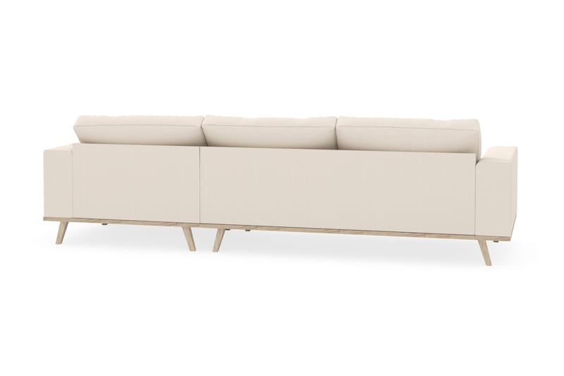 Copenhagen 4-istuttava Oikeakätinen L-muotoinen Divaanisohva Manchester-kankaalla - Beige - Huonekalut - Sohva - Divaanisohva