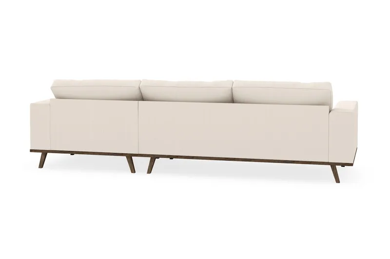 Copenhagen 4-istuttava Oikeakätinen L-muotoinen Divaanisohva Manchester-kankaalla - Beige - Huonekalut - Sohva - Divaanisohva