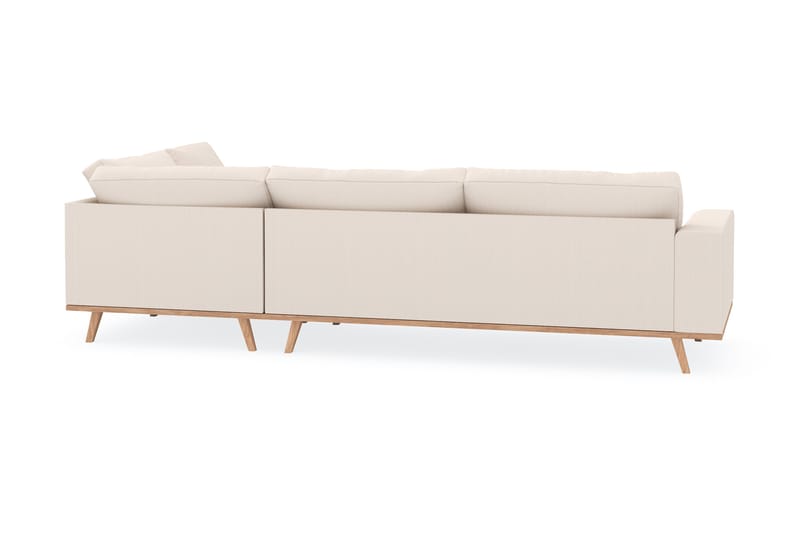 Copenhagen 4-istuttava Oikeakätinen L-muotoinen Divaanisohva Manchester-kankaalla - Beige - Huonekalut - Sohva - Divaanisohva