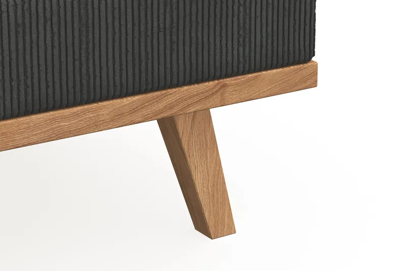 Copenhagen 4-istuttava Oikeakätinen L-muotoinen Divaanisohva Manchester-kankaalla - Tummanharmaa - Huonekalut - Sohva - Divaanisohva