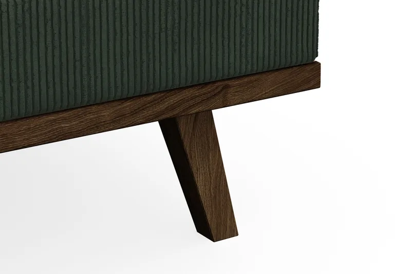 Copenhagen 4-istuttava Oikeakätinen L-muotoinen Divaanisohva Manchester-kankaalla - Tummanvihreä - Huonekalut - Sohva - Divaanisohva