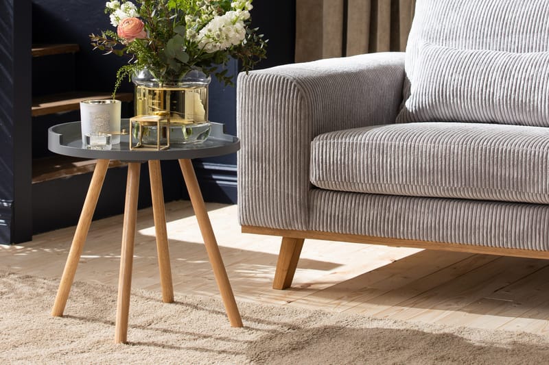 Copenhagen 4-istuttava Oikeakätinen L-muotoinen Divaanisohva Manchester-kankaalla - Vaaleanharmaa - Huonekalut - Sohva - Divaanisohva