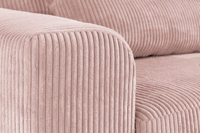 Copenhagen 4-istuttava Oikeakätinen L-muotoinen Divaanisohva Manchester-kankaalla - Vaaleanpunainen - Huonekalut - Sohva - Divaanisohva