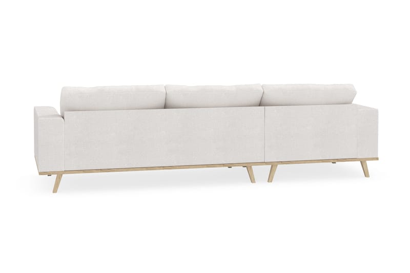 Copenhagen 4-istuttava Vasenkätinen L-muotoinen Divaanisohva Bouclélla - Valkoinen - Huonekalut - Sohva - Divaanisohva
