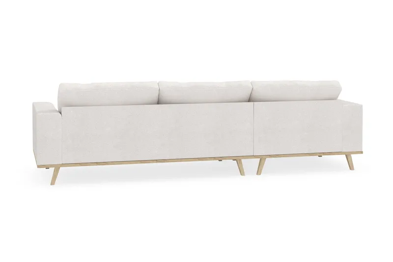 Copenhagen 4-istuttava Vasenkätinen L-muotoinen Divaanisohva Bouclélla - Valkoinen - Huonekalut - Sohva - Divaanisohva