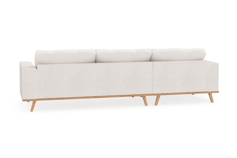 Copenhagen 4-istuttava Vasenkätinen L-muotoinen Divaanisohva Bouclélla - Valkoinen - Huonekalut - Sohva - Divaanisohva