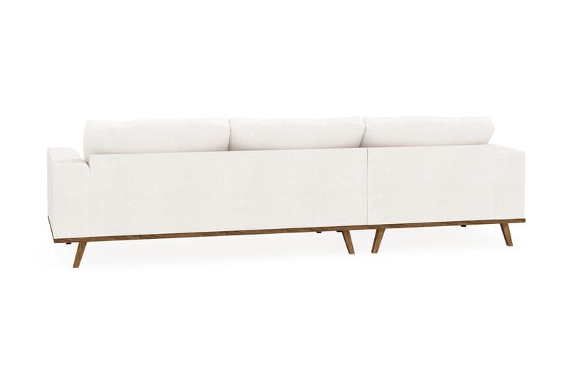 Copenhagen 4-istuttava Vasenkätinen L-muotoinen Divaanisohva Bouclélla - Valkoinen - Huonekalut - Sohva - Divaanisohva