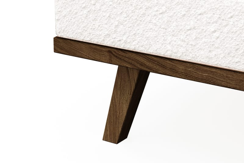 Copenhagen 4-istuttava Vasenkätinen L-muotoinen Divaanisohva Bouclélla - Valkoinen - Huonekalut - Sohva - Divaanisohva