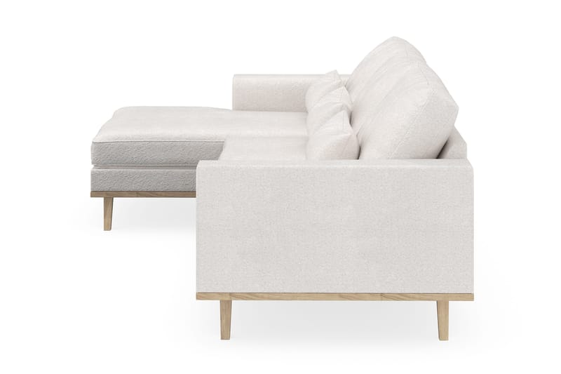 Copenhagen 4-istuttava Vasenkätinen L-muotoinen Divaanisohva Bouclélla - Valkoinen - Huonekalut - Sohva - Divaanisohva