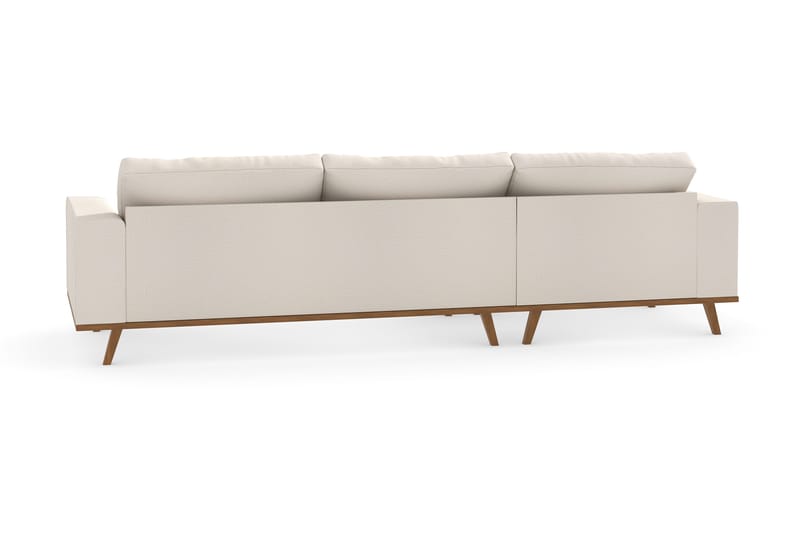 Copenhagen 4-istuttava Vasenkätinen L-muotoinen Divaanisohva Kankaalla - Beige - Huonekalut - Sohva - Divaanisohva