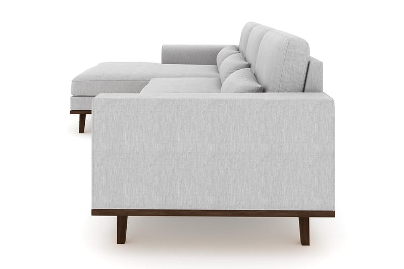 Copenhagen 4-istuttava Vasenkätinen L-muotoinen Divaanisohva Kankaalla - Harmaa - Huonekalut - Sohva - Divaanisohva