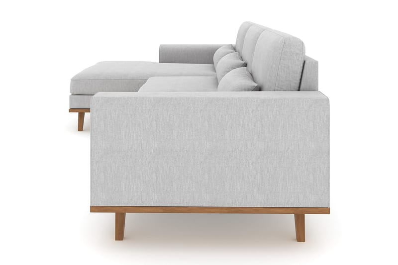 Copenhagen 4-istuttava Vasenkätinen L-muotoinen Divaanisohva Kankaalla - Harmaa - Huonekalut - Sohva - Divaanisohva