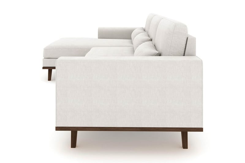 Copenhagen 4-istuttava Vasenkätinen L-muotoinen Divaanisohva Kankaalla - Vaaleanharmaa - Huonekalut - Sohva - Divaanisohva