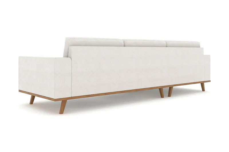 Copenhagen 4-istuttava Vasenkätinen L-muotoinen Divaanisohva Kankaalla - Vaaleanharmaa - Huonekalut - Sohva - Divaanisohva