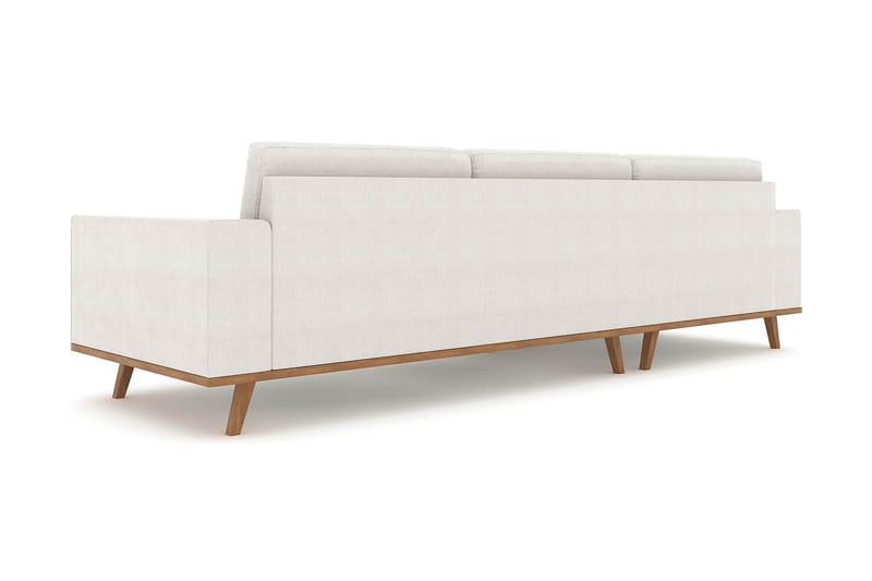 Copenhagen 4-istuttava Vasenkätinen L-muotoinen Divaanisohva Kankaalla - Vaaleanharmaa - Huonekalut - Sohva - Divaanisohva