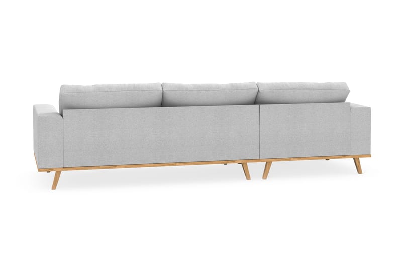Copenhagen 4-istuttava Vasenkätinen L-muotoinen Divaanisohva Kankaalla - Vaaleanharmaa - Huonekalut - Sohva - Divaanisohva