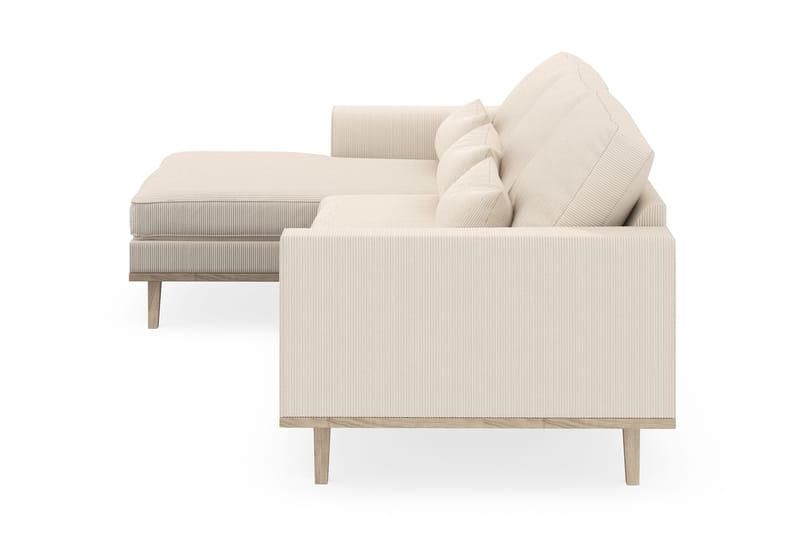 Copenhagen 4-istuttava Vasenkätinen L-muotoinen Divaanisohva Manchester-kankaalla - Beige - Huonekalut - Sohva - Divaanisohva