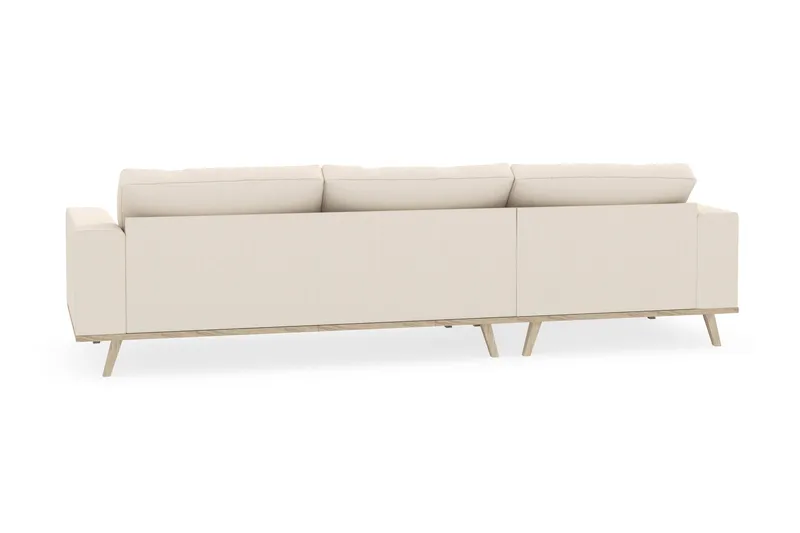 Copenhagen 4-istuttava Vasenkätinen L-muotoinen Divaanisohva Manchester-kankaalla - Beige - Huonekalut - Sohva - Divaanisohva