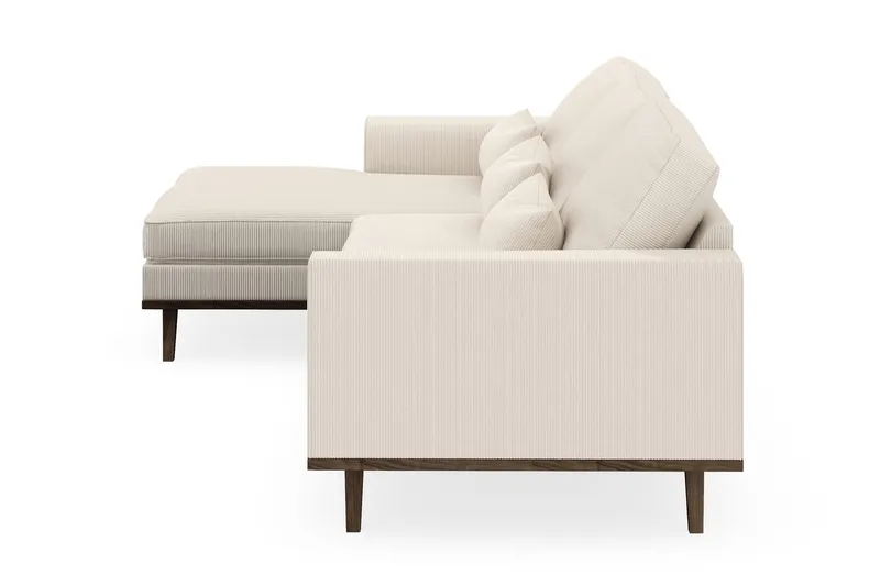 Copenhagen 4-istuttava Vasenkätinen L-muotoinen Divaanisohva Manchester-kankaalla - Beige - Huonekalut - Sohva - Divaanisohva