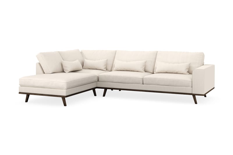 Copenhagen 4-istuttava Vasenkätinen L-muotoinen Divaanisohva Manchester-kankaalla - Beige - Huonekalut - Sohva - Divaanisohva