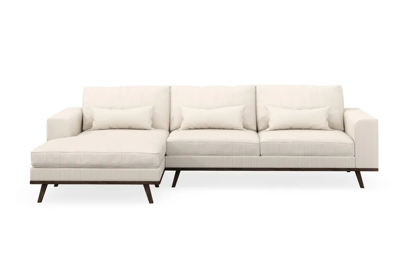 Copenhagen 4-istuttava Vasenkätinen L-muotoinen Divaanisohva Manchester-kankaalla - Beige - Huonekalut - Sohva - Divaanisohva
