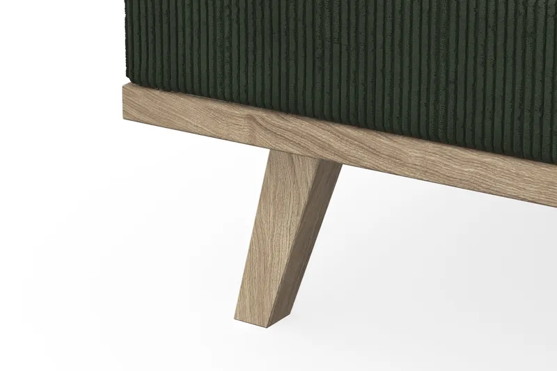 Copenhagen 4-istuttava Vasenkätinen L-muotoinen Divaanisohva Manchester-kankaalla - Tummanvihreä - Huonekalut - Sohva - Divaanisohva