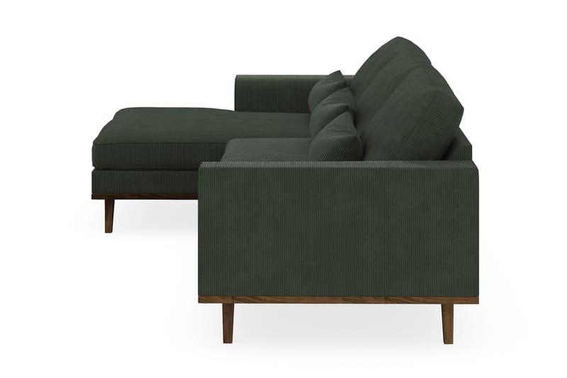 Copenhagen 4-istuttava Vasenkätinen L-muotoinen Divaanisohva Manchester-kankaalla - Tummanvihreä - Huonekalut - Sohva - Divaanisohva