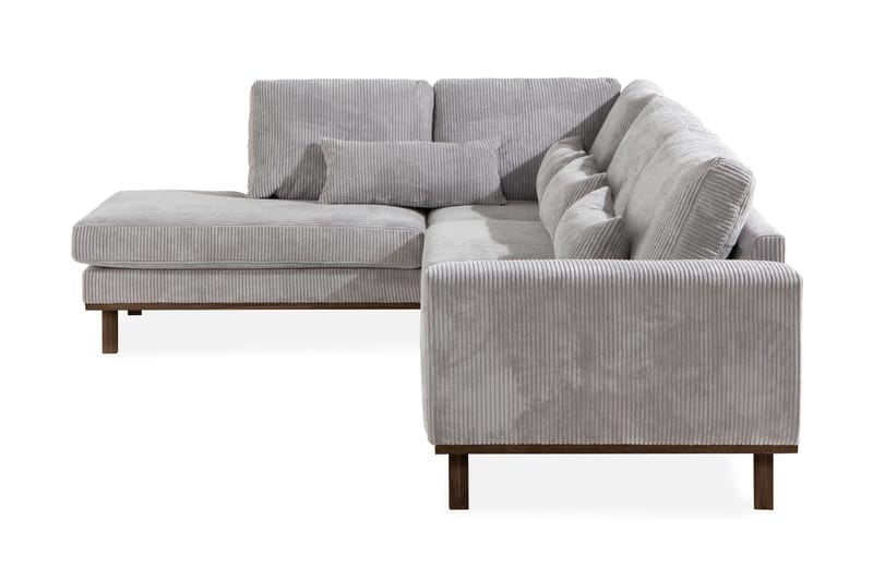 Copenhagen 4-istuttava Vasenkätinen L-muotoinen Divaanisohva Manchester-kankaalla - Vaaleanharmaa - Huonekalut - Sohva - Divaanisohva