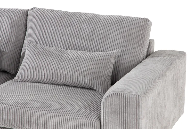 Copenhagen 4-istuttava Vasenkätinen L-muotoinen Divaanisohva Manchester-kankaalla - Vaaleanharmaa - Huonekalut - Sohva - Divaanisohva