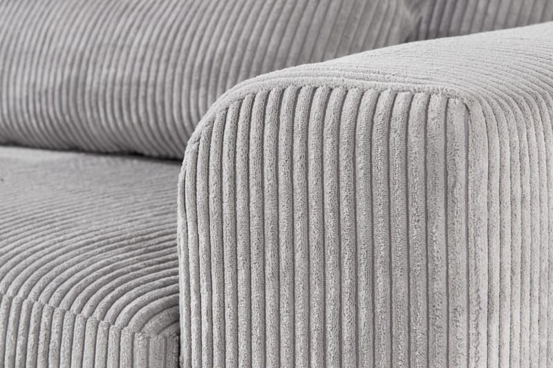 Copenhagen 4-istuttava Vasenkätinen L-muotoinen Divaanisohva Manchester-kankaalla - Vaaleanharmaa - Huonekalut - Sohva - Divaanisohva