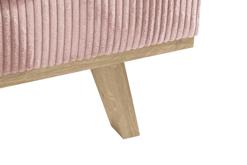 Copenhagen 4-istuttava Vasenkätinen L-muotoinen Divaanisohva Manchester-kankaalla - Vaaleanpunainen - Huonekalut - Sohva - Divaanisohva