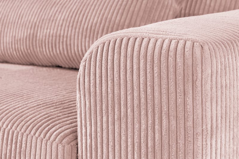 Copenhagen 4-istuttava Vasenkätinen L-muotoinen Divaanisohva Manchester-kankaalla - Vaaleanpunainen - Huonekalut - Sohva - Divaanisohva